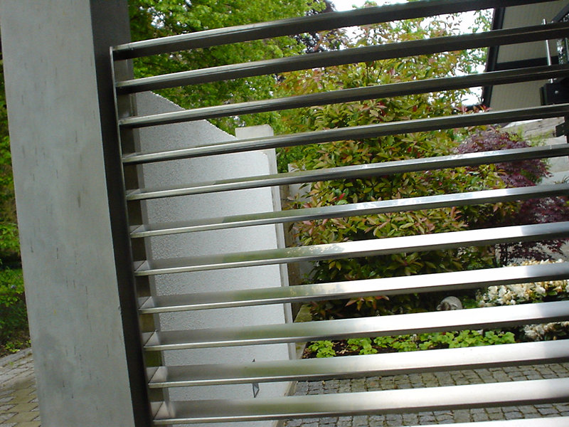 Edelstahl Eingangstor